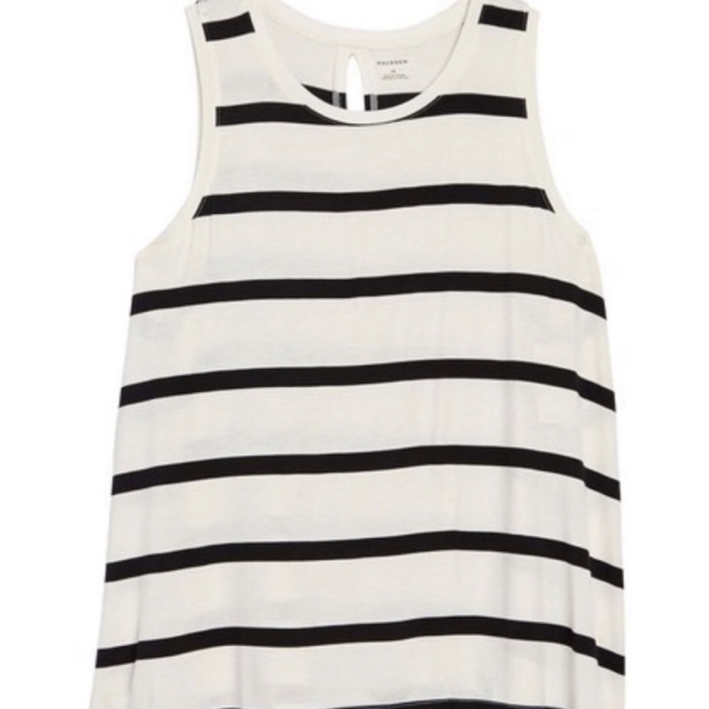 New Plus Size Crew Neck Keyhole Tank